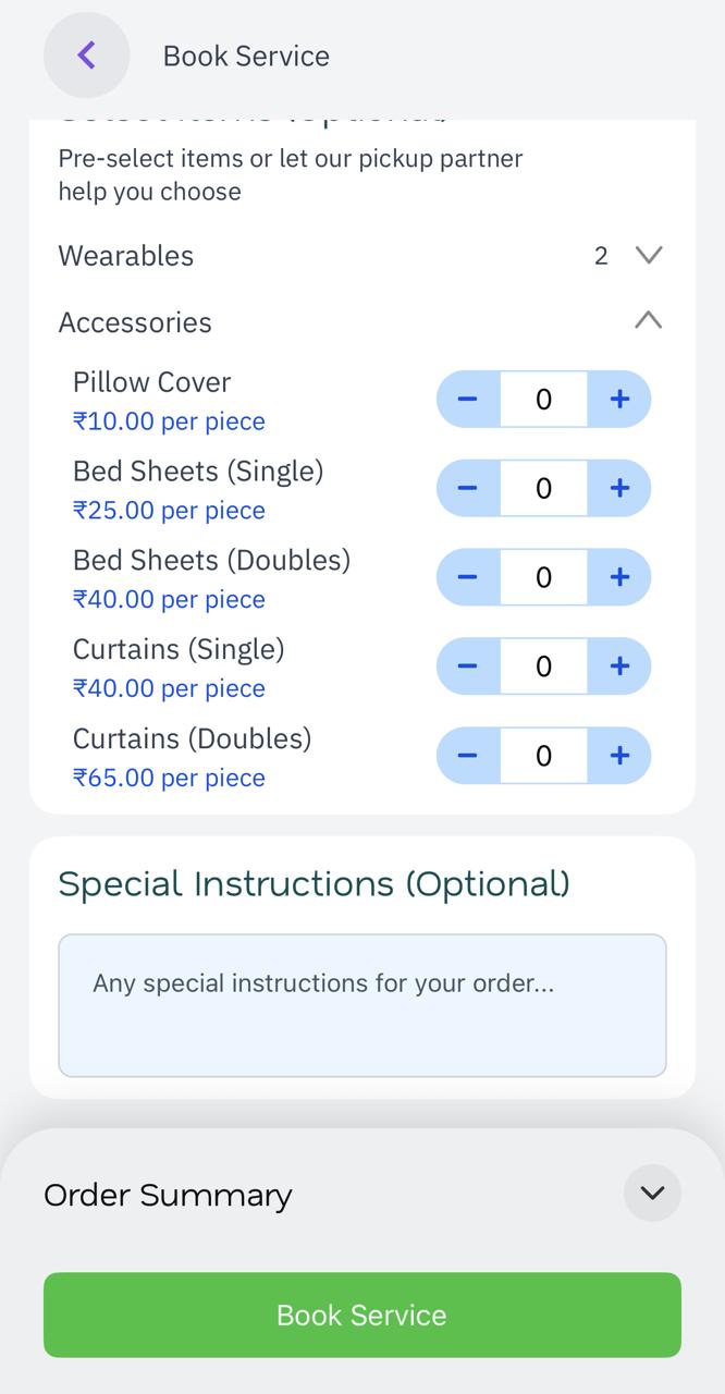 Accessories & Instructions - Bed sheets, curtains, and special instructions